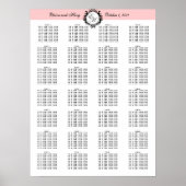 Sjabloon bruiloft in kaart brengen Parijs Chic Poster (Voorkant)