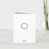 Sjabloon Bruin bruiloft Custom - dank u kaart (Achterkant)