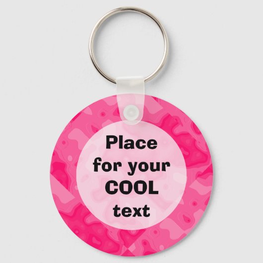 Sjabloon: Bubbelgumfabriek Ongeval (rond) Sleutelhanger (Voorkant)