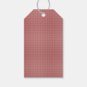 Sjabloon Burgundy Gingham-HANG/GIFT-LABEL Cadeaulabel (Achterkant)