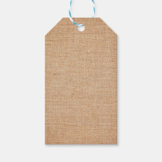 Sjabloon - Burlap-achtergrond Cadeaulabel