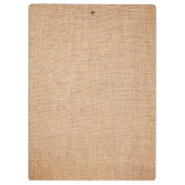 Sjabloon - Burlap-achtergrond Klembord (Achterkant)