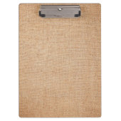 Sjabloon - Burlap-achtergrond Klembord (Voorkant)