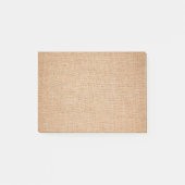 Sjabloon - Burlap-achtergrond Post-it® Notes (Voorkant)