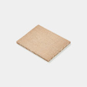 Sjabloon - Burlap-achtergrond Post-it® Notes (Schuin)