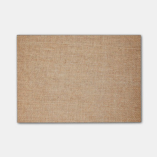 Sjabloon - Burlap-achtergrond Post-it® Notes
