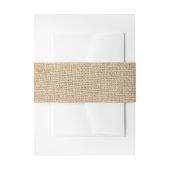 Sjabloon - Burlap-achtergrond Uitnodigingen Wikkel (Voorkant Voorbeeld)