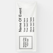 Sjabloon Business Event Logo Spandoek (Verticaal)