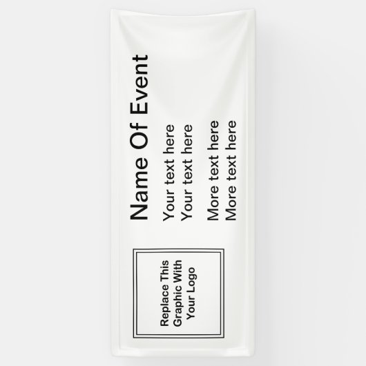 Sjabloon Business Event Logo Spandoek (Verticaal)