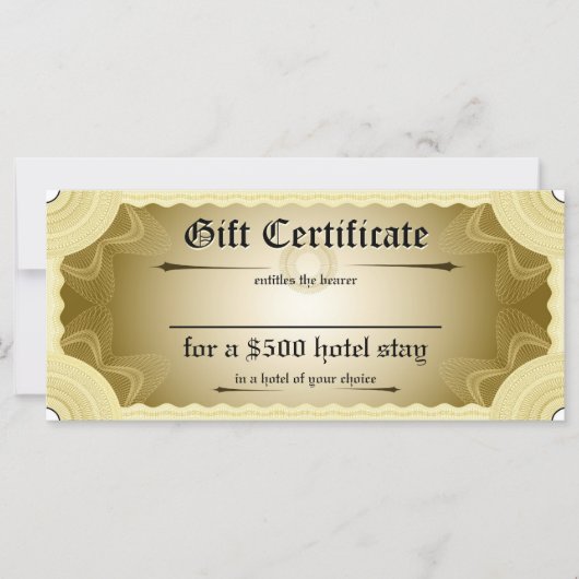 Sjabloon Cadeaubon (Voorkant)