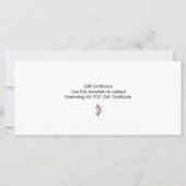 Sjabloon Cadeaubon Marketing Kit (Achterkant)
