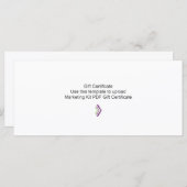 Sjabloon Cadeaubon Marketing Kit (Voorkant / Achterkant)