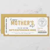 Sjabloon Cadeaubon moederdag (Voorkant / Achterkant)