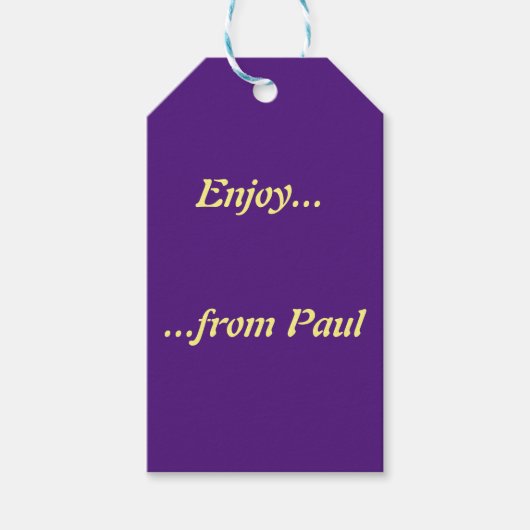 Sjabloon CadeauLabel (Voorkant)