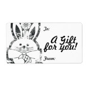 Sjabloon Cadeaulabel Label naar/van (Voorkant)