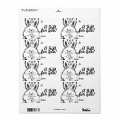 Sjabloon Cadeaulabel Label naar/van  (Full Sheet)