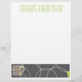 Sjabloon cafe- of cateringmenu flyer (Voorkant)