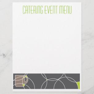 Sjabloon cafe- of cateringmenu flyer