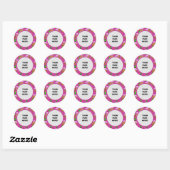 Sjabloon, Cake Border Ronde Sticker (Vel)