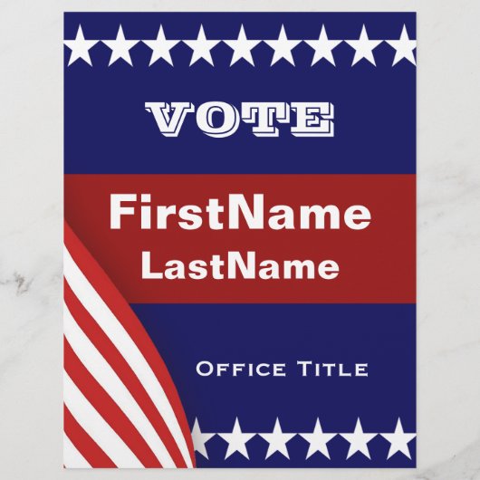 Sjabloon campagne flyer (Achterkant)