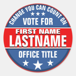 Sjabloon campagne ronde sticker