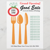 Sjabloon Casual Dining Italiaans Flyer (Voorkant)
