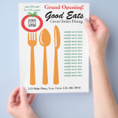Sjabloon Casual Dining Italiaans Flyer (Hand)