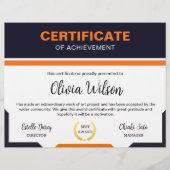 Sjabloon certificaat flyer (Voorkant)