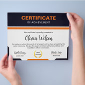 Sjabloon certificaat flyer (Hand)