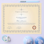 Sjabloon certificaat flyer (Enkel)