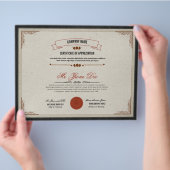 Sjabloon certificaat flyer (Hand)
