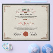 Sjabloon certificaat flyer (Enkel)