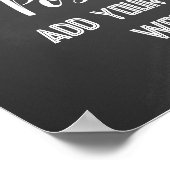 Sjabloon Chalkboard maakt uw eigen Poster afdrukke (Hoek)