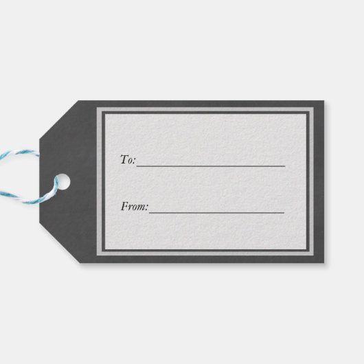 Sjabloon - Chalkboardachtergrond aanpassen Cadeaulabel (Achterkant Horizontaal)