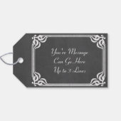 Sjabloon - Chalkboardachtergrond aanpassen Cadeaulabel (Achterkant Horizontaal)