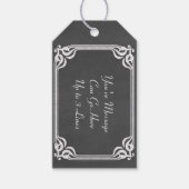 Sjabloon - Chalkboardachtergrond aanpassen Cadeaulabel (Voorkant)