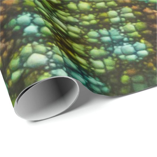 Sjabloon Chameleon Skin Texture Cadeaupapier (Rol Hoek)