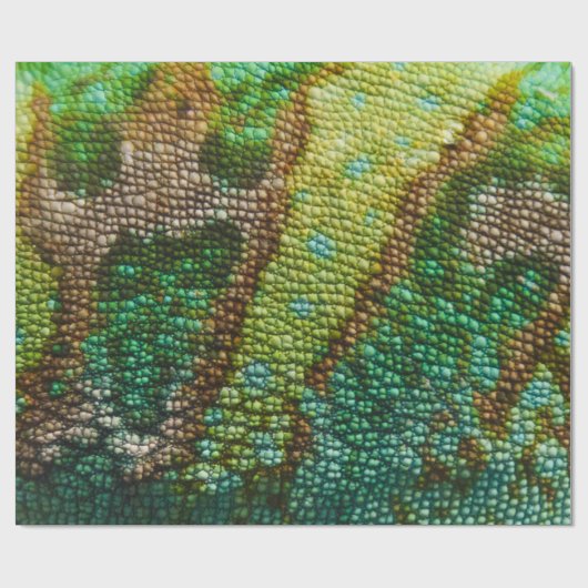 Sjabloon Chameleon Skin Texture Cadeaupapier (Vlak)