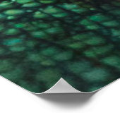 Sjabloon Chameleon Skin Texture Poster (Hoek)