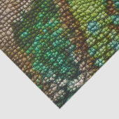 Sjabloon Chameleon Skin Texture Tissuepapier (Detail)