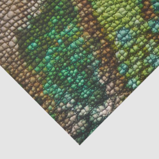 Sjabloon Chameleon Skin Texture Tissuepapier (Detail)