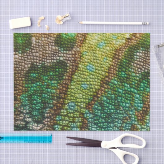 Sjabloon Chameleon Skin Texture Tissuepapier (Craft)