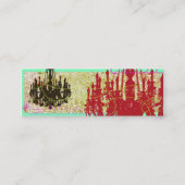 Sjabloon Chandelier Skinny Mini Visitekaartje (Voorkant)