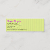 Sjabloon Chandelier Skinny Mini Visitekaartje (Achterkant)