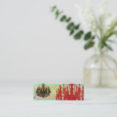 Sjabloon Chandelier Skinny Mini Visitekaartje (Staand voorkant)