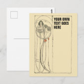  Sjabloon Charles Rennie Mackintosh Briefkaart (Voorkant / Achterkant)