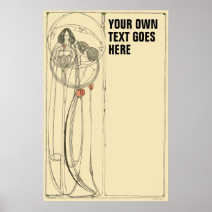  Sjabloon Charles Rennie Mackintosh Poster