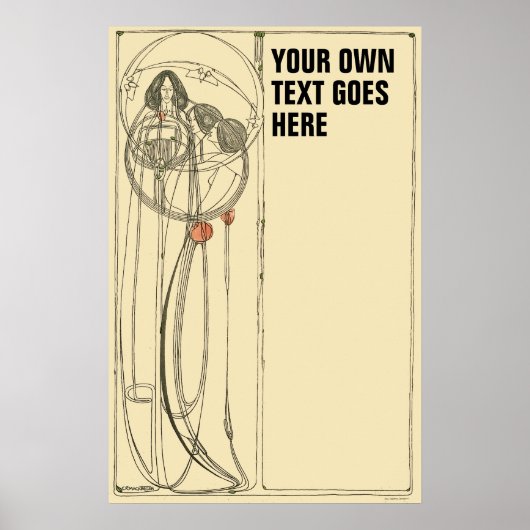  Sjabloon Charles Rennie Mackintosh Poster (Voorkant)