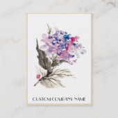 sjabloon chinese bloem visitekaartje (Achterkant)