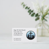 Sjabloon Christelijke Visitekaartjes (Staand voorkant)
